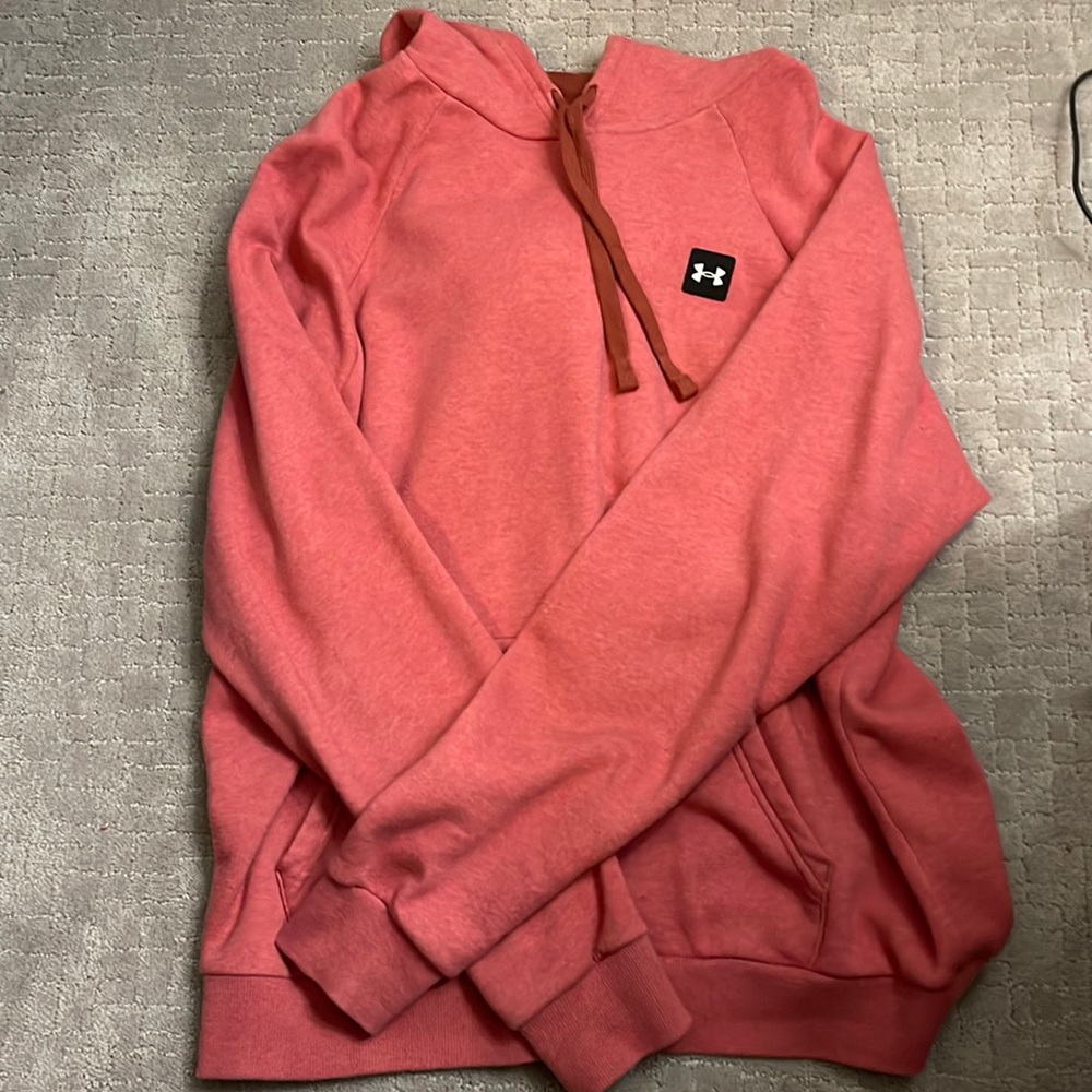 Mens pink under armour hoodie